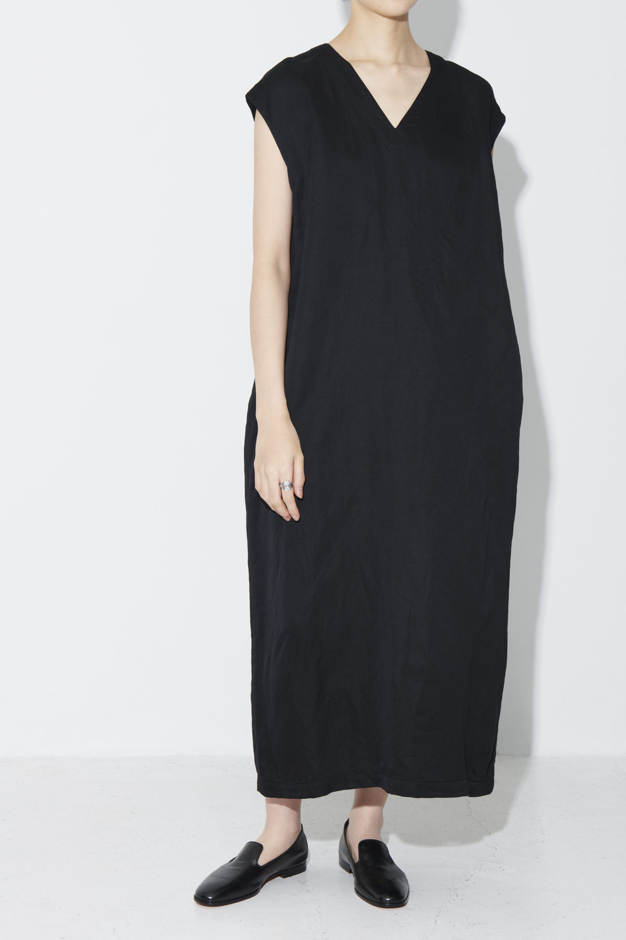 WIRROW LINEN COTTON CUT&SEWN LONG DRESS