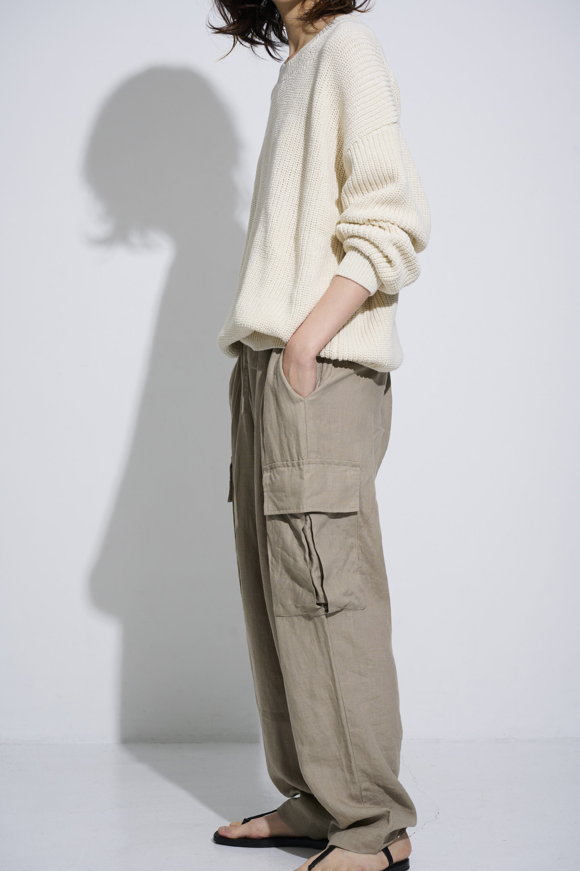 WIRROW LINEN CARGO PANTS サイズ2